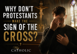 christian making the sign of the cross