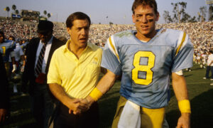 Terry Donahue and Troy Aikman 